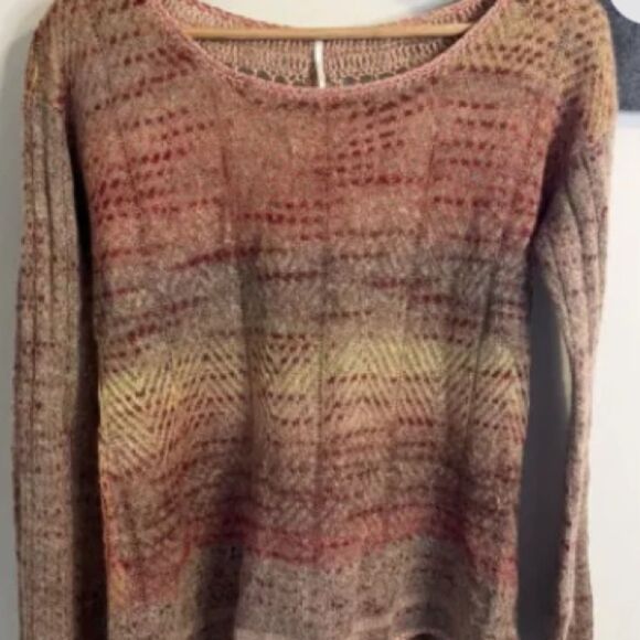 Free People Multicolor Crew Neck Sweater - Picture 3 of 10